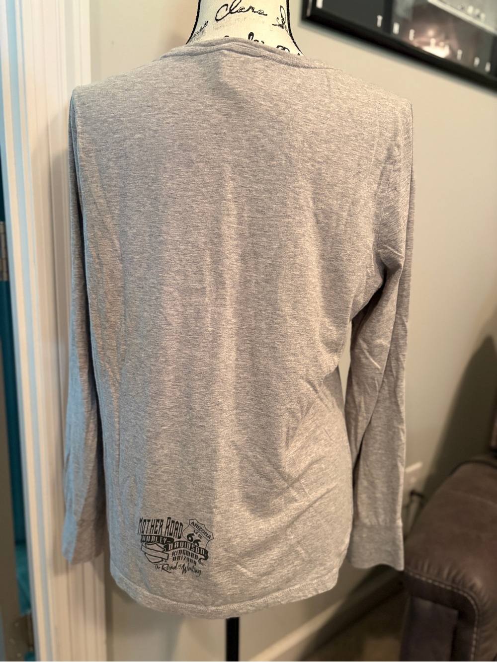 Harley-Davidson Gray Long Sleeve Graphic Tee 2XL - Picture 2 of 5